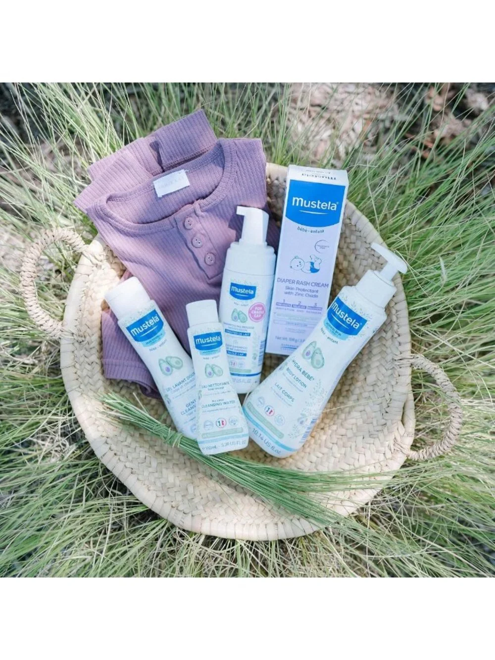 Newborn Baby Skincare Gift Set - Natural Plant-Based Bath Essentials - 5 Items